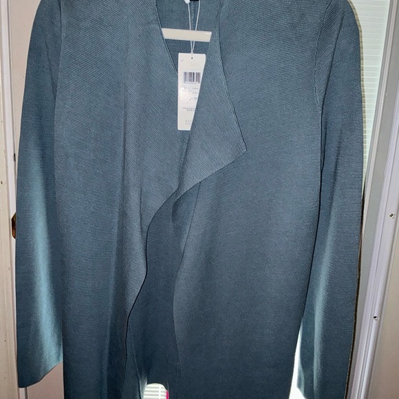 Eileen Fisher Silk/Organic Cotton Open Front Jacket Size XXS - Picture 14 of 16